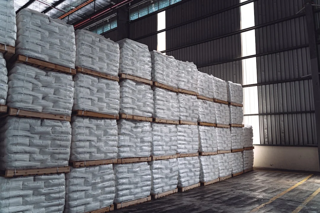 Warehouse storage for bagged grain in the agricultural supply chain