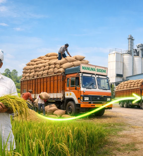 Paddy procurement from farmers in Nellore during the Kharif season