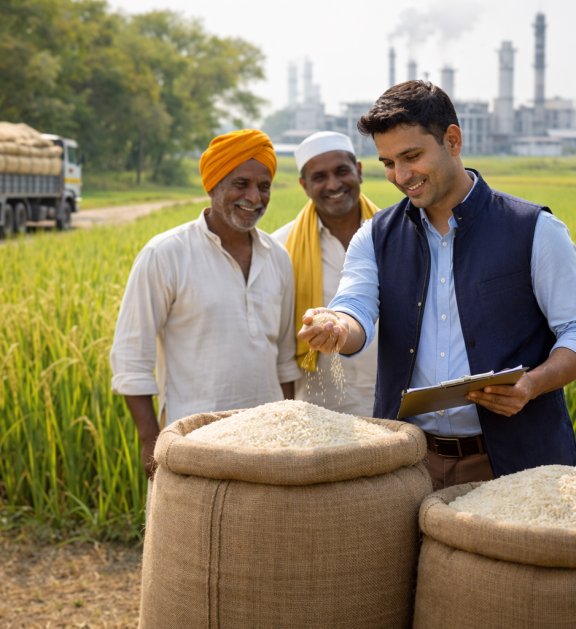 Reliable sourcing and trading of paddy, rice, and broken rice.