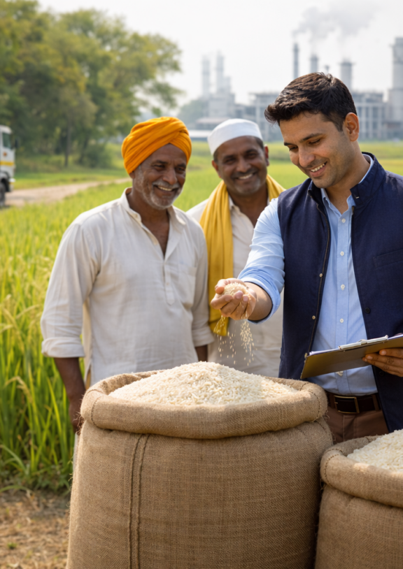 Reliable sourcing and trading of paddy, rice, and broken rice.